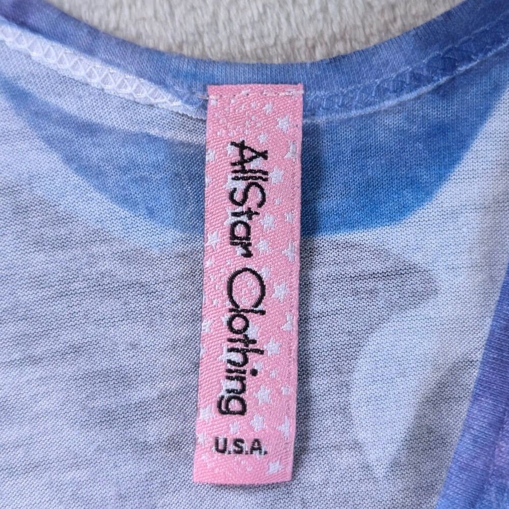 Y2K Dolphin Graphic Tank Top Women's Large Blue - Picture 4 of 7
